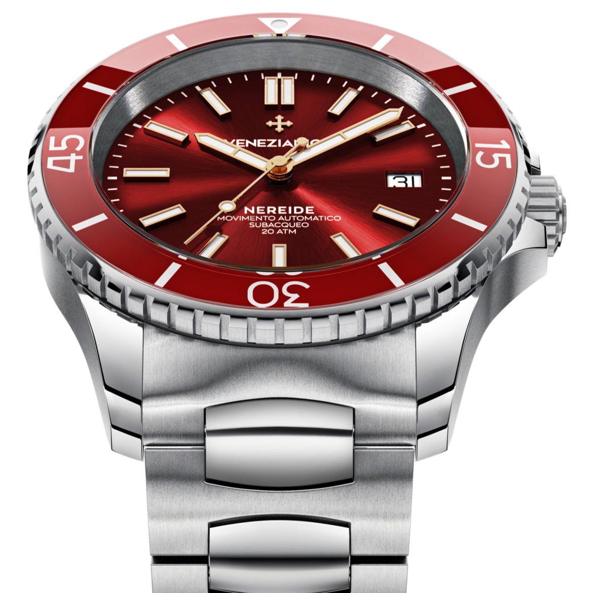 Automatic Watch - Venezianico 3321503C Nereide 42 Men's Red Watch