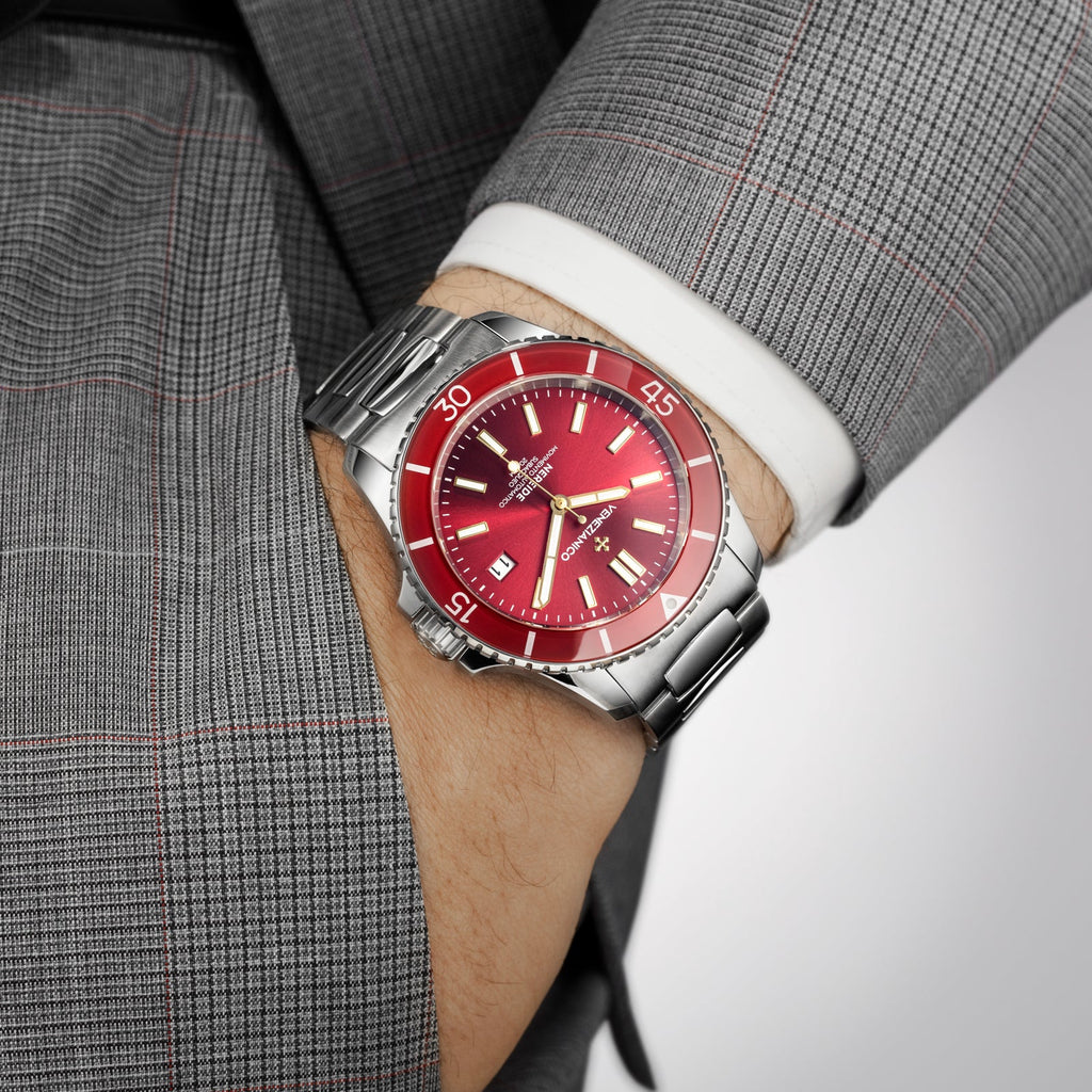 Automatic Watch - Venezianico 3321503C Nereide 42 Men's Red Watch