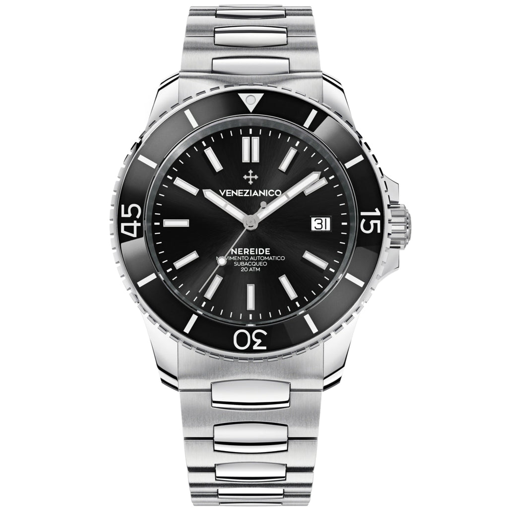 Automatic Watch - Venezianico 3321504C Nereide 42 Men's Black Watch
