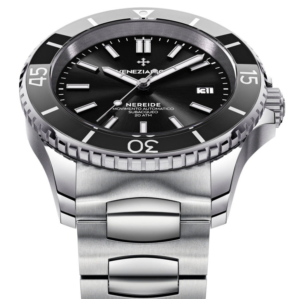 Automatic Watch - Venezianico 3321504C Nereide 42 Men's Black Watch