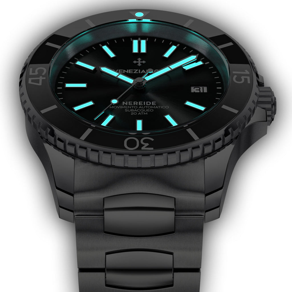 Automatic Watch - Venezianico 3321504C Nereide 42 Men's Black Watch