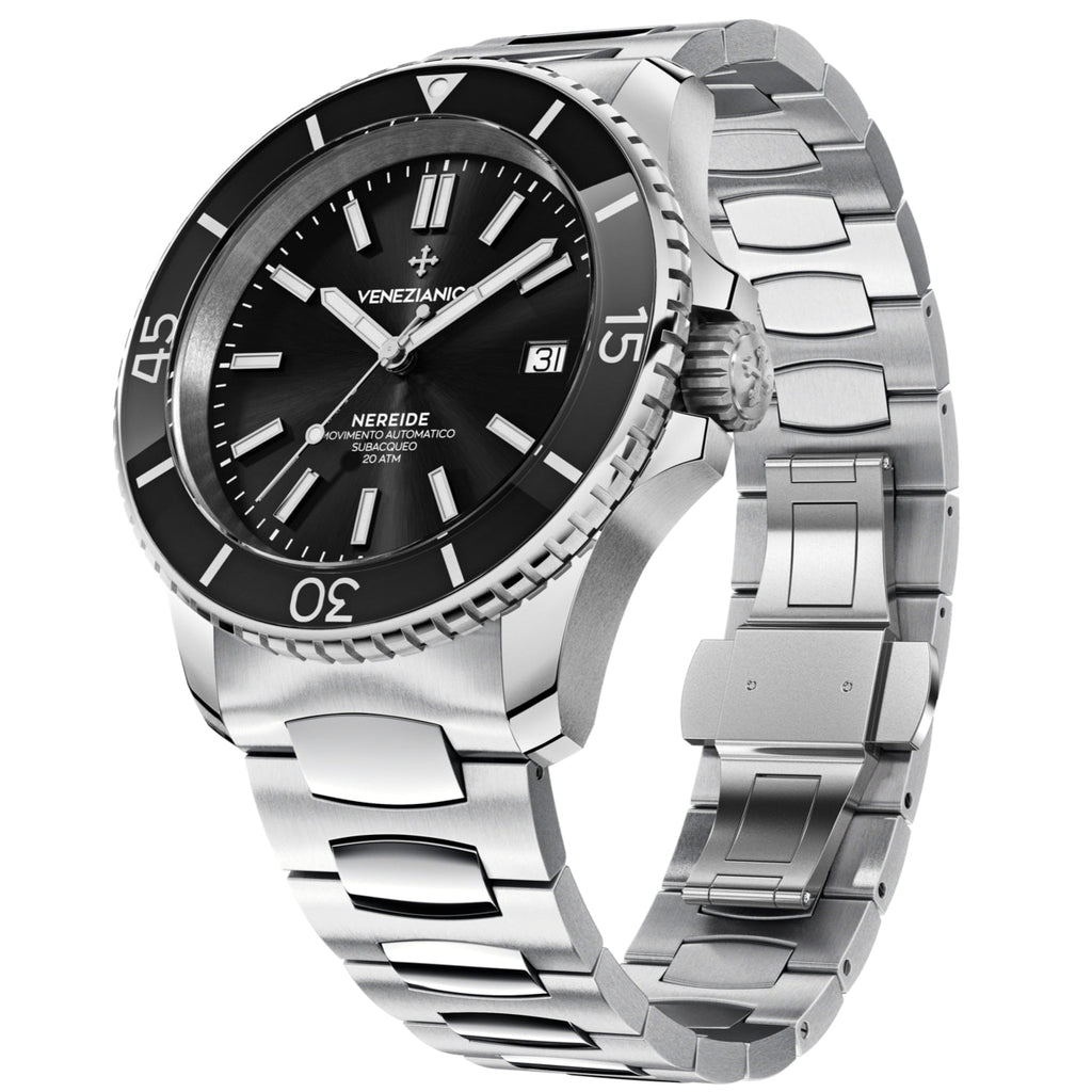 Automatic Watch - Venezianico 3321504C Nereide 42 Men's Black Watch