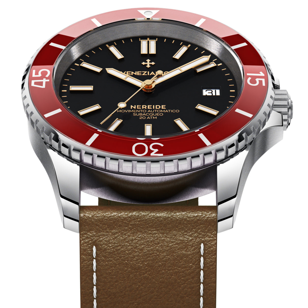 Automatic Watch - Venezianico 3321506 Nereide 42 Men's Black Watch