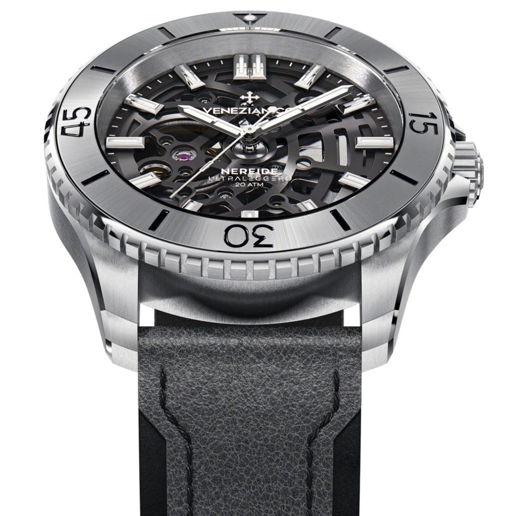 Automatic Watch - Venezianico 3921503 Nereide Ultraleggero 42 Men's Black Watch