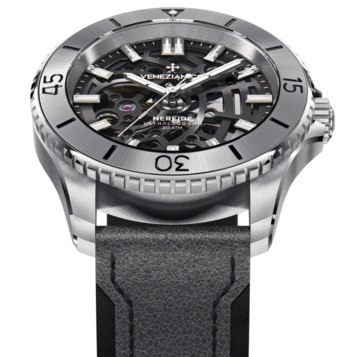 Automatic Watch - Venezianico 3921503 Nereide Ultraleggero 42 Men's Black Watch