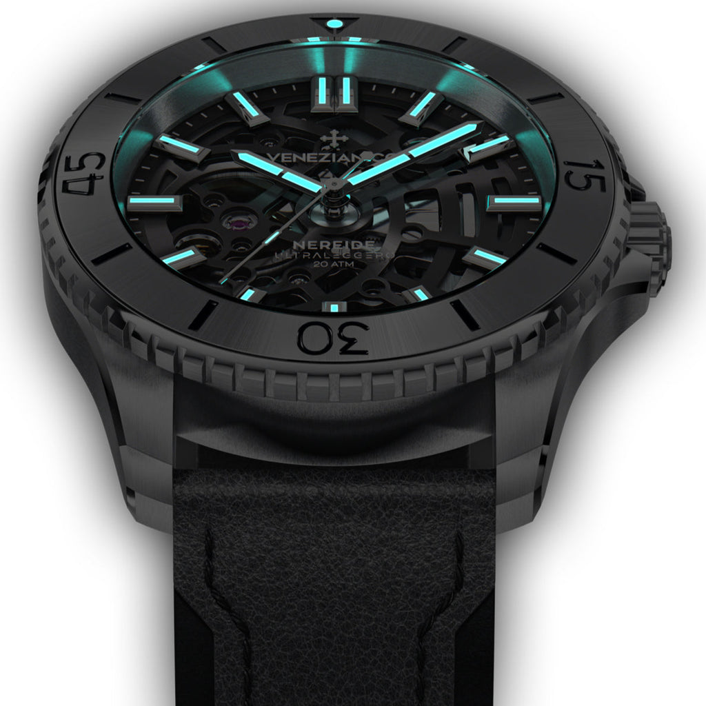 Automatic Watch - Venezianico 3921503 Nereide Ultraleggero 42 Men's Black Watch