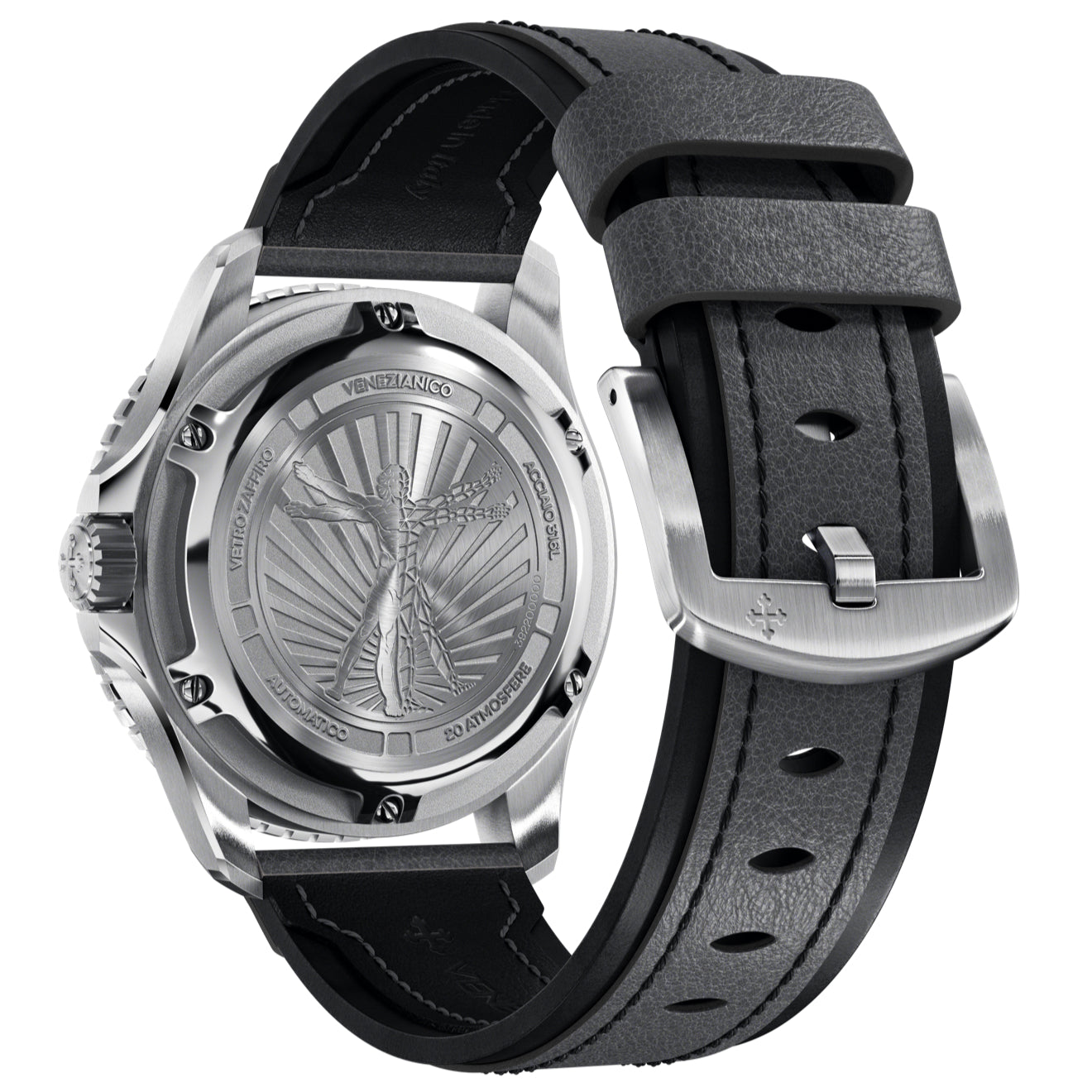 Automatic Watch - Venezianico 3921503 Nereide Ultraleggero 42 Men's Black Watch