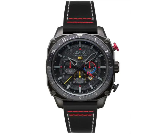 AVI-8 Hawker Hunter Atlas Men's Black Dual Time Watch