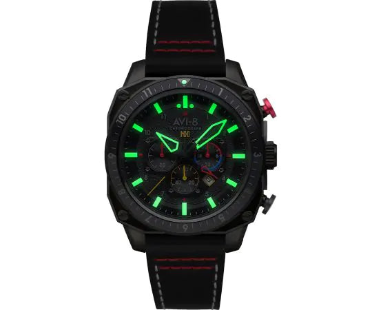 AVI-8 Hawker Hunter Atlas Men's Black Dual Time Watch