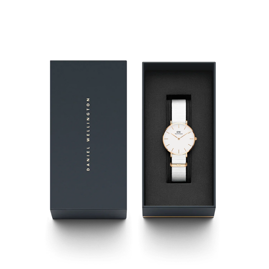 Daniel Wellington Ladies Petite Dover White Watch