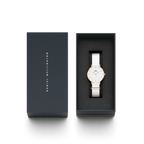 Daniel Wellington Ladies Petite Dover White Watch