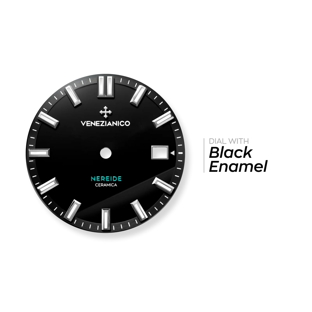 Venezianico Automatic Watch Nereide Ceramica Black Canova Bracelet