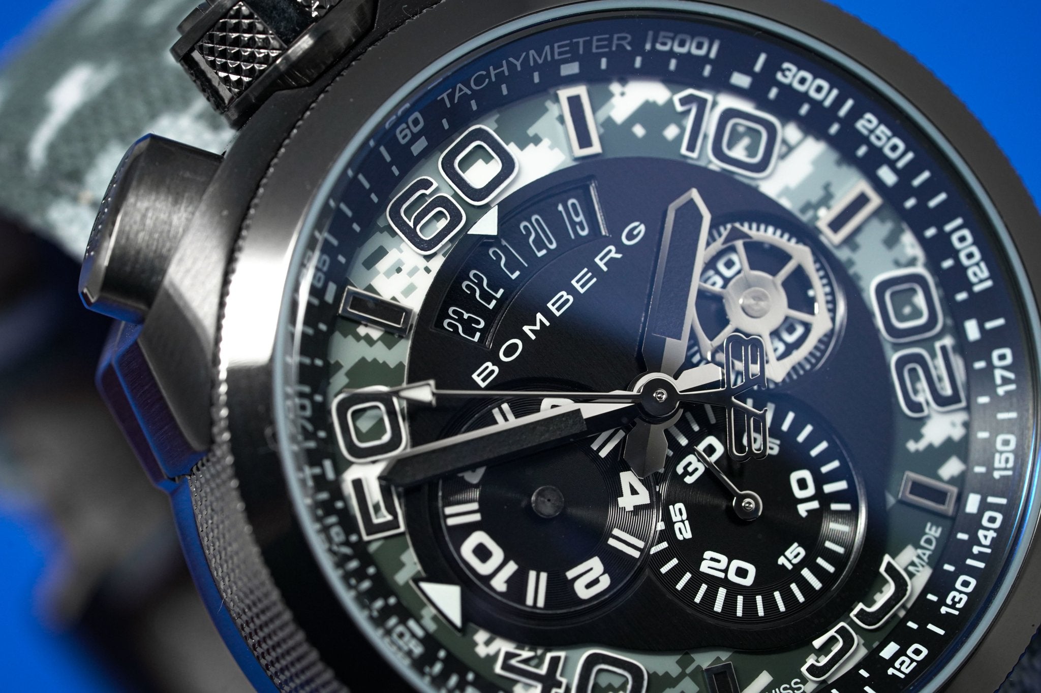 Bomberg BOLT-68 Chronograph Winter Camo - WatchPilot
