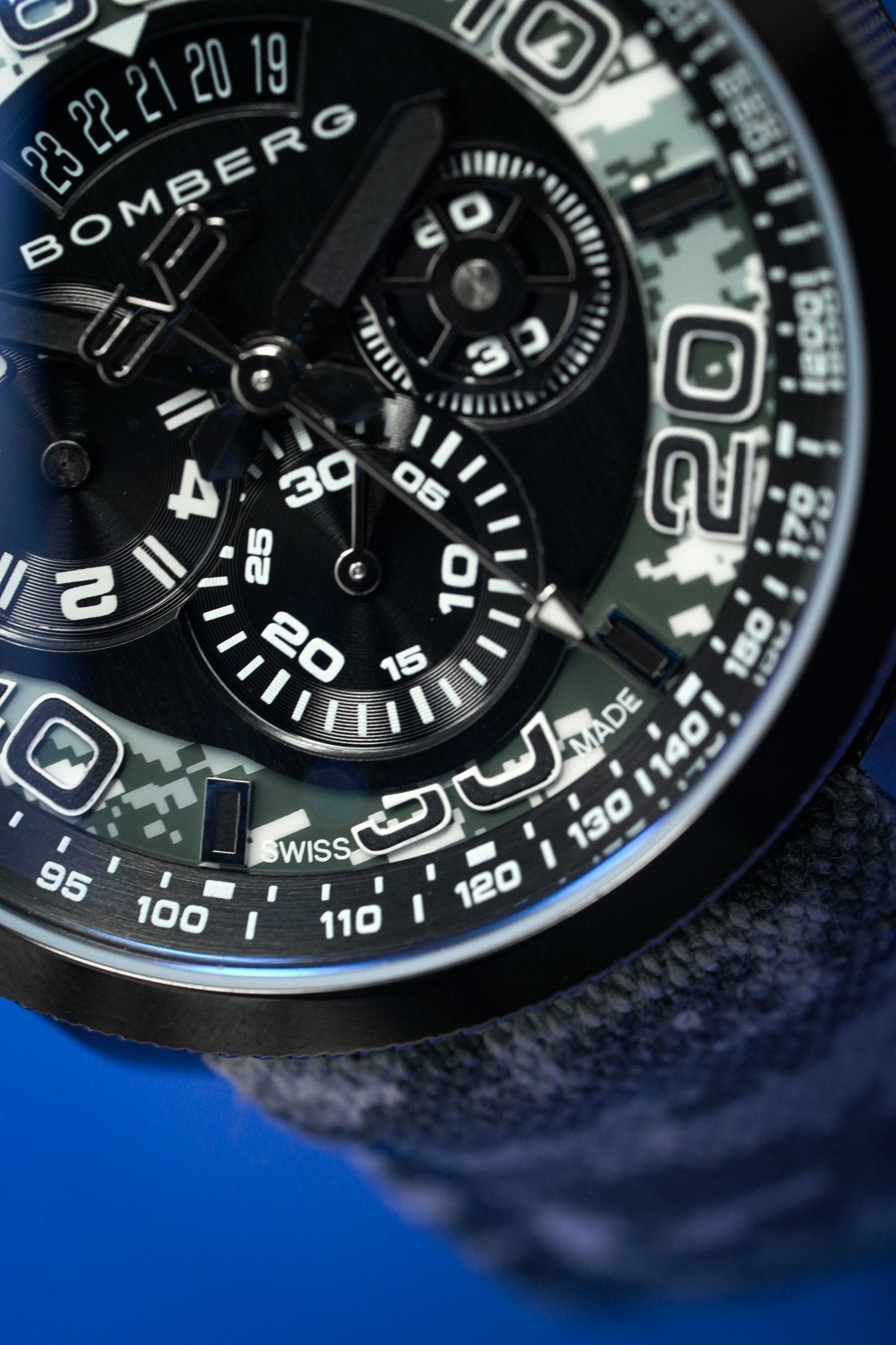 Bomberg BOLT-68 Chronograph Winter Camo - WatchPilot