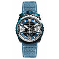 Bomberg Men's Chronograph Watch BOLT-68 Black PVD Blue BS45CHPBLGM.050-3.3 - WatchPilot