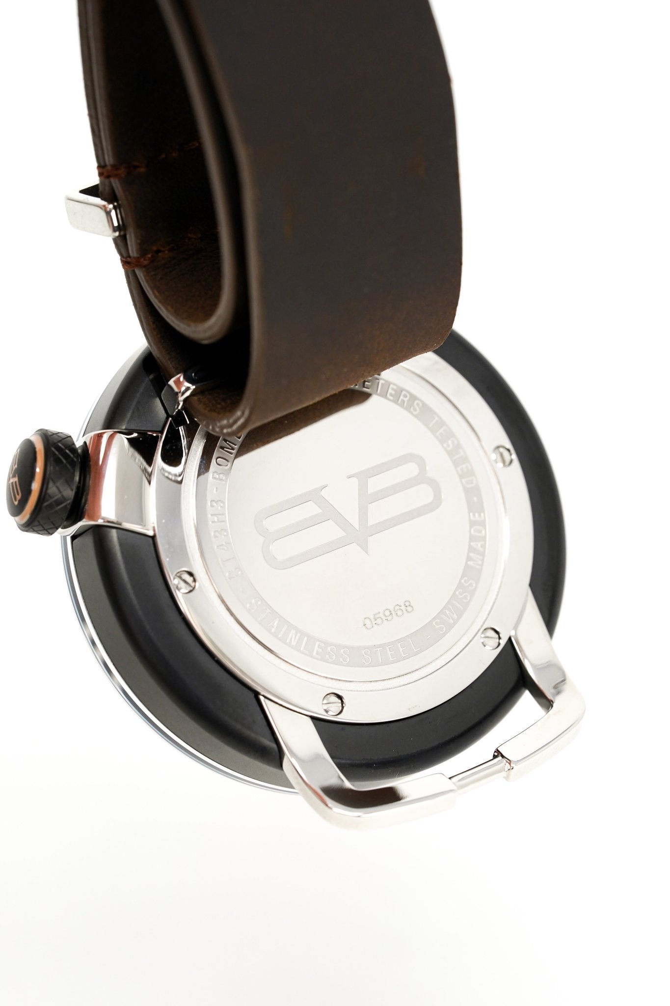 Bomberg Men's Watch BB-01 Black PVD Brown CT43H3PBA.04-1.9 - WatchPilot