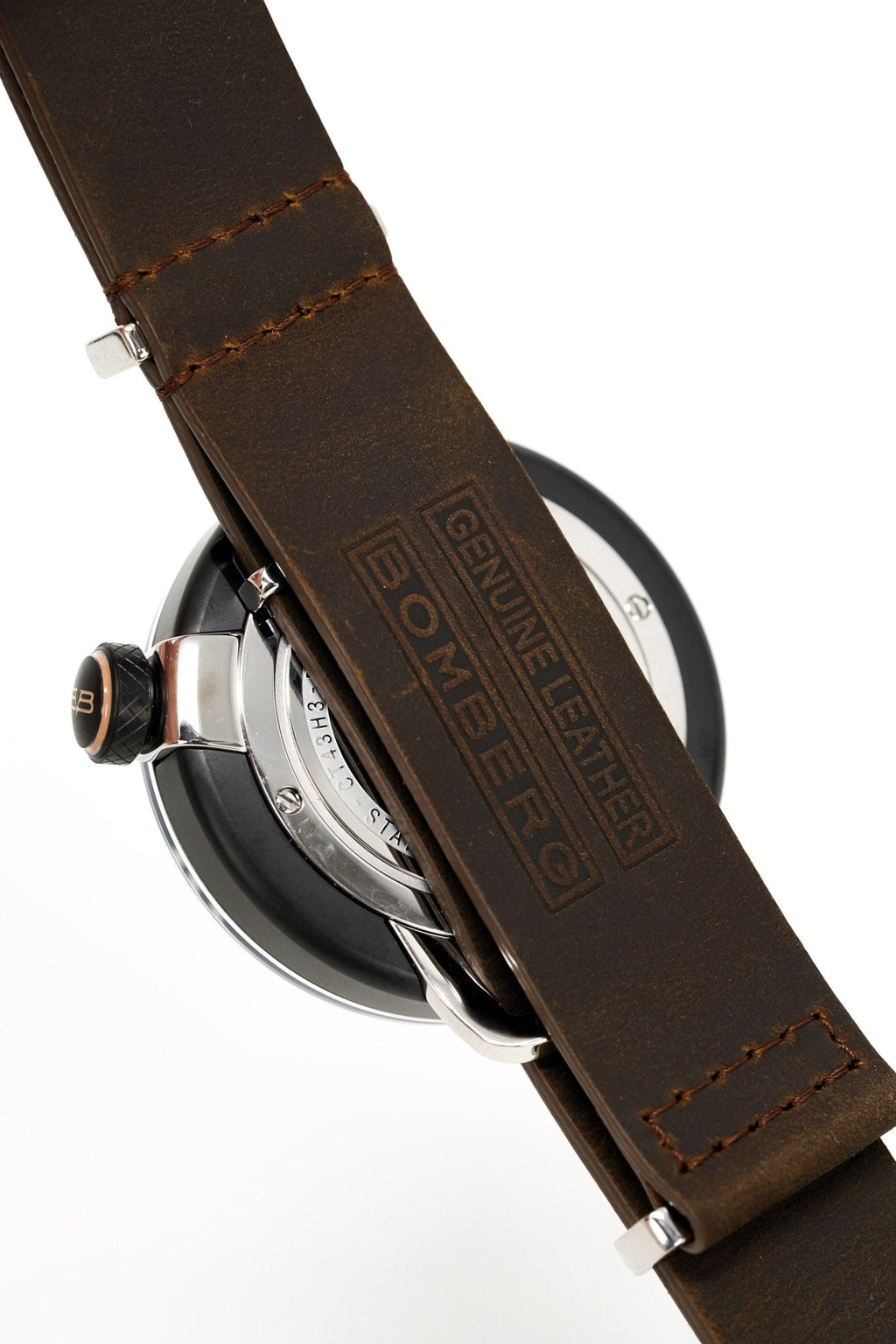 Bomberg Men's Watch BB-01 Black PVD Brown CT43H3PBA.04-1.9 - WatchPilot