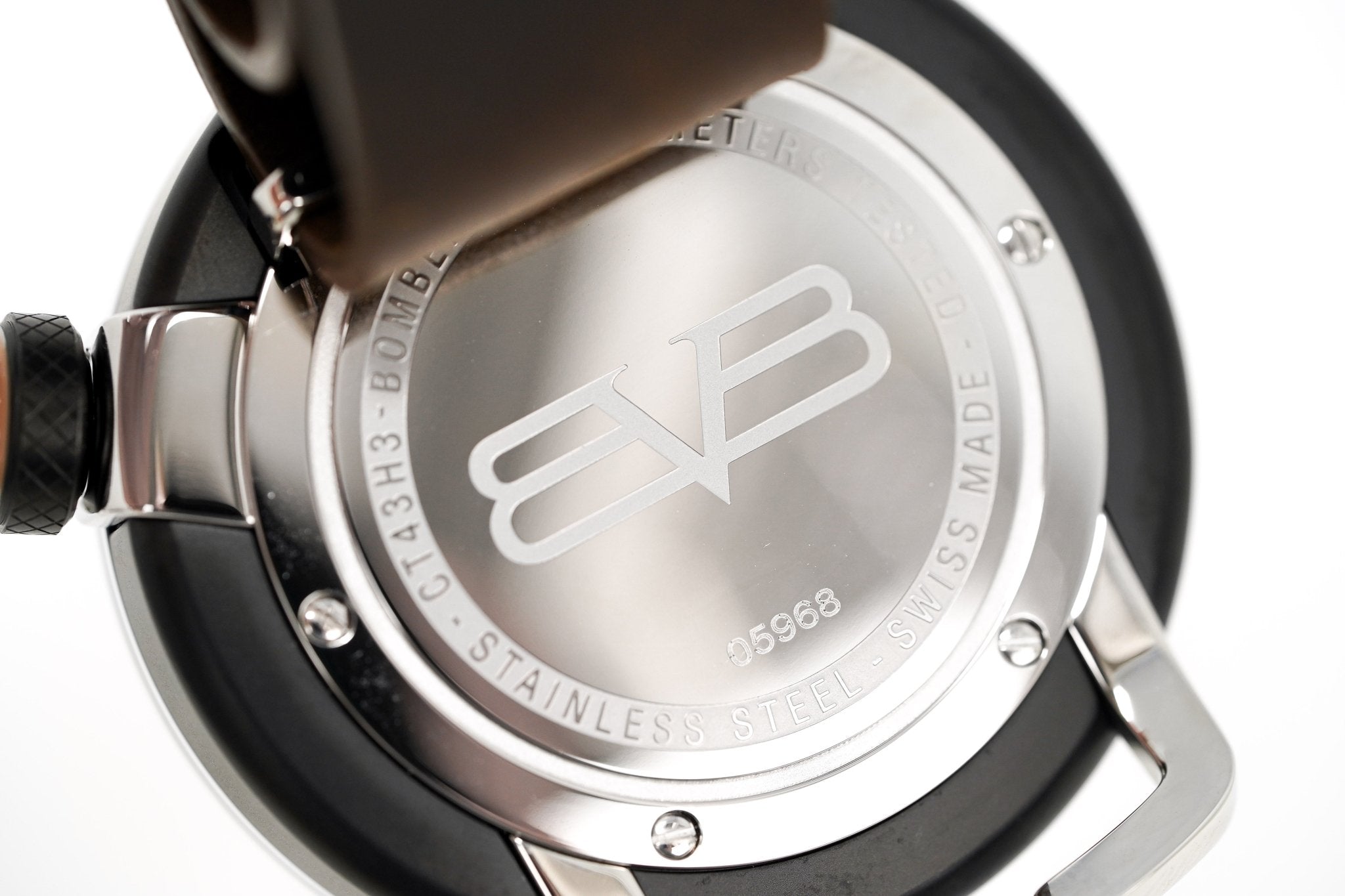 Bomberg Men's Watch BB-01 Black PVD Brown CT43H3PBA.04-1.9 - WatchPilot