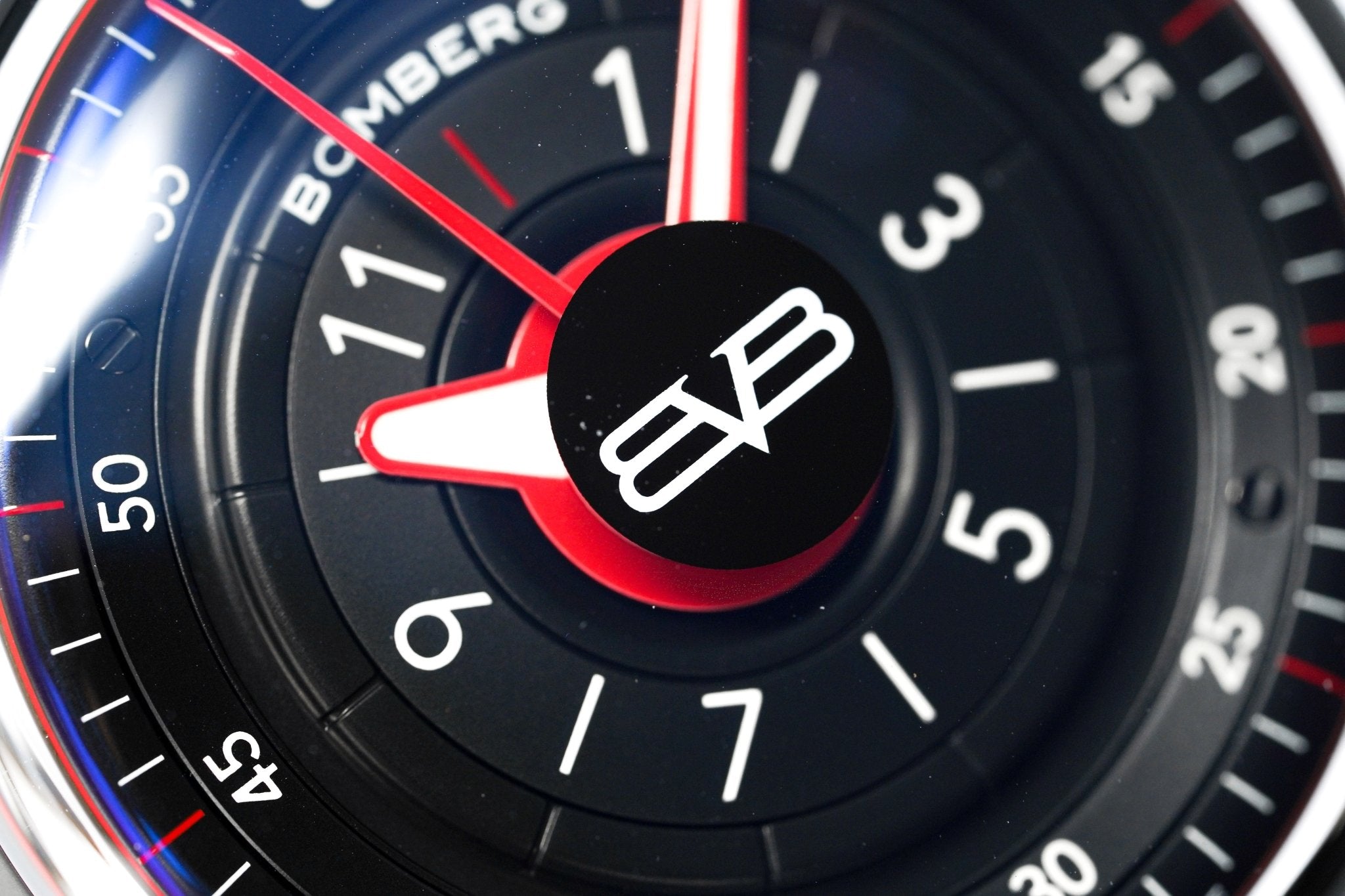 Bomberg Men's Watch BB-01 Black PVD Red CT43H3PBA.01-1.9 - WatchPilot
