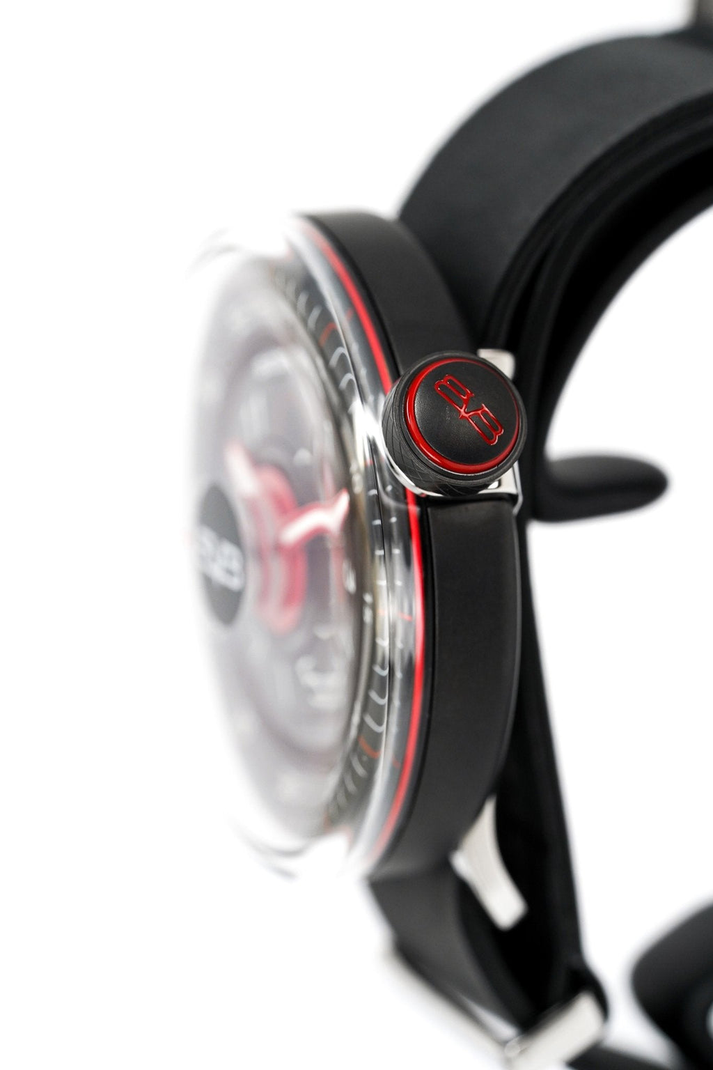 Bomberg Men's Watch BB-01 Black PVD Red CT43H3PBA.01-1.9 - WatchPilot