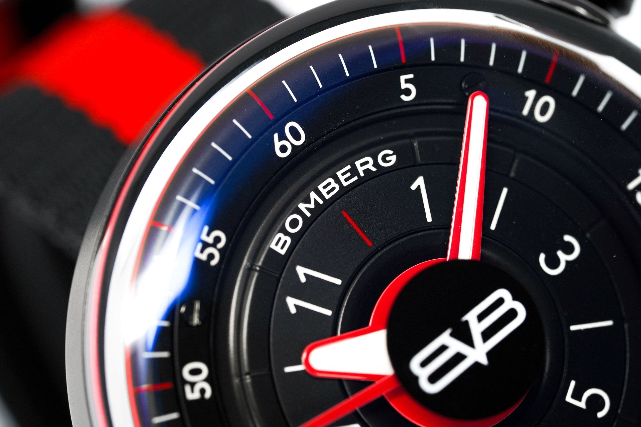 Bomberg Men's Watch BB-01 Black PVD Red CT43H3PBA.01-2.9 - WatchPilot
