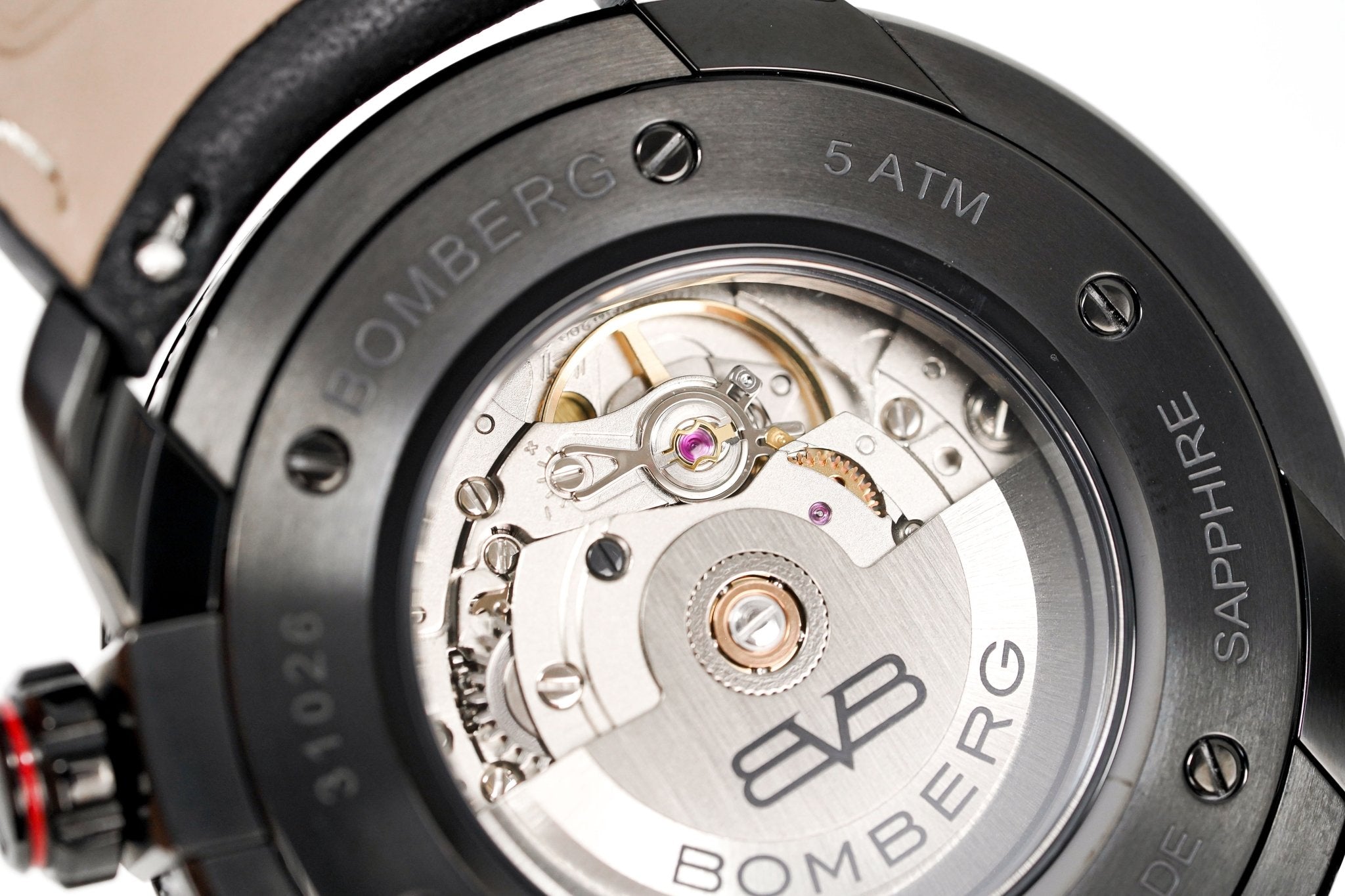 Bomberg Men's Watch BB-01 Black PVD Red Skull CT43APBA.23-1.11 - WatchPilot