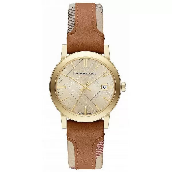 Burberry The City Haymarket Ladies 34mm Brown Watch