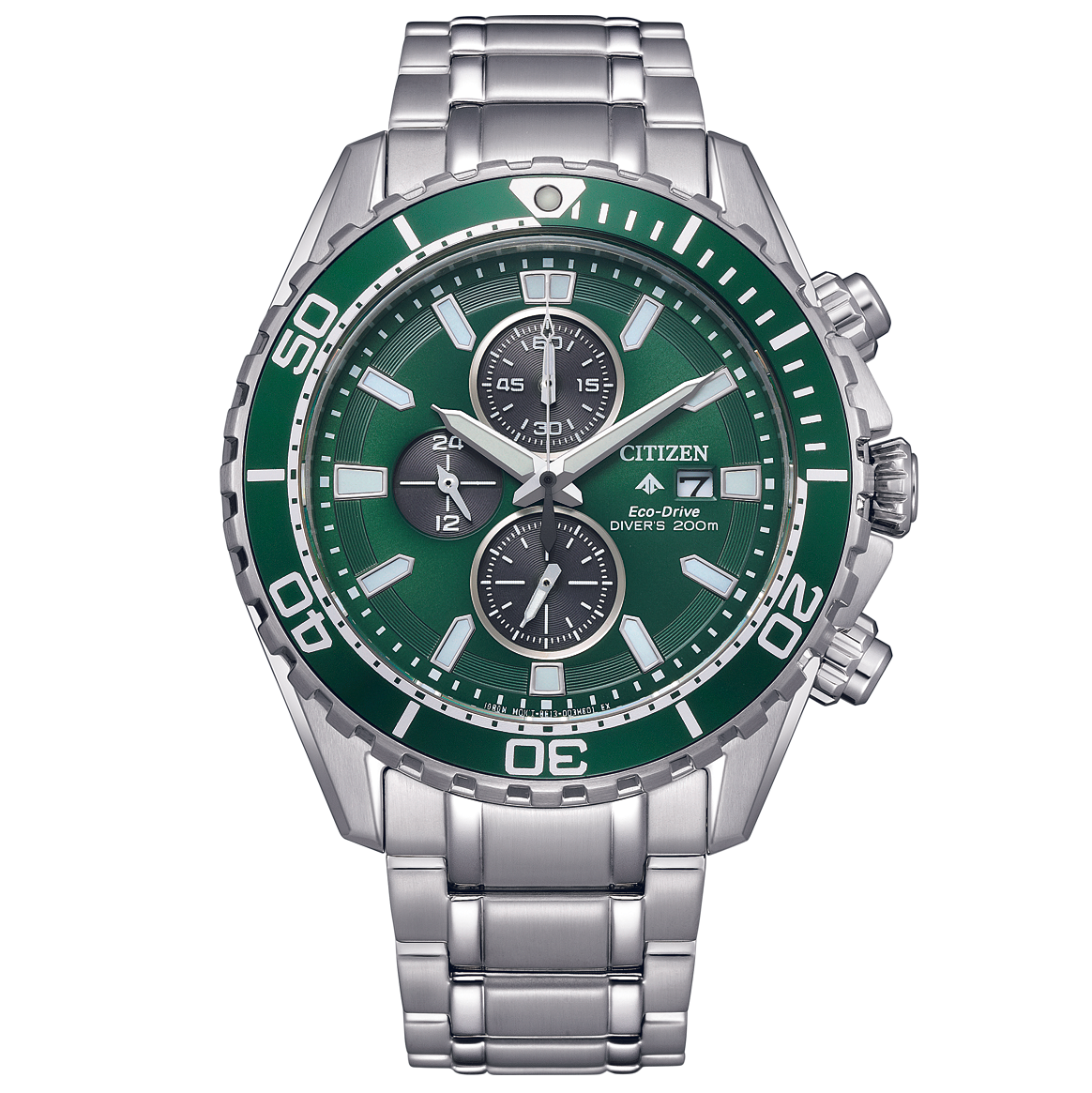 Citizen Men's Watch Eco-Drive Promaster Stainless Steel Bracelet Green