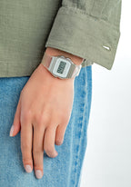 Casio POP Series Unisex White Digital Watch