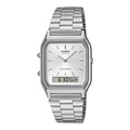 Casio Watch Vintage Retro Dual Time Steel AQ-230A-7AMQY