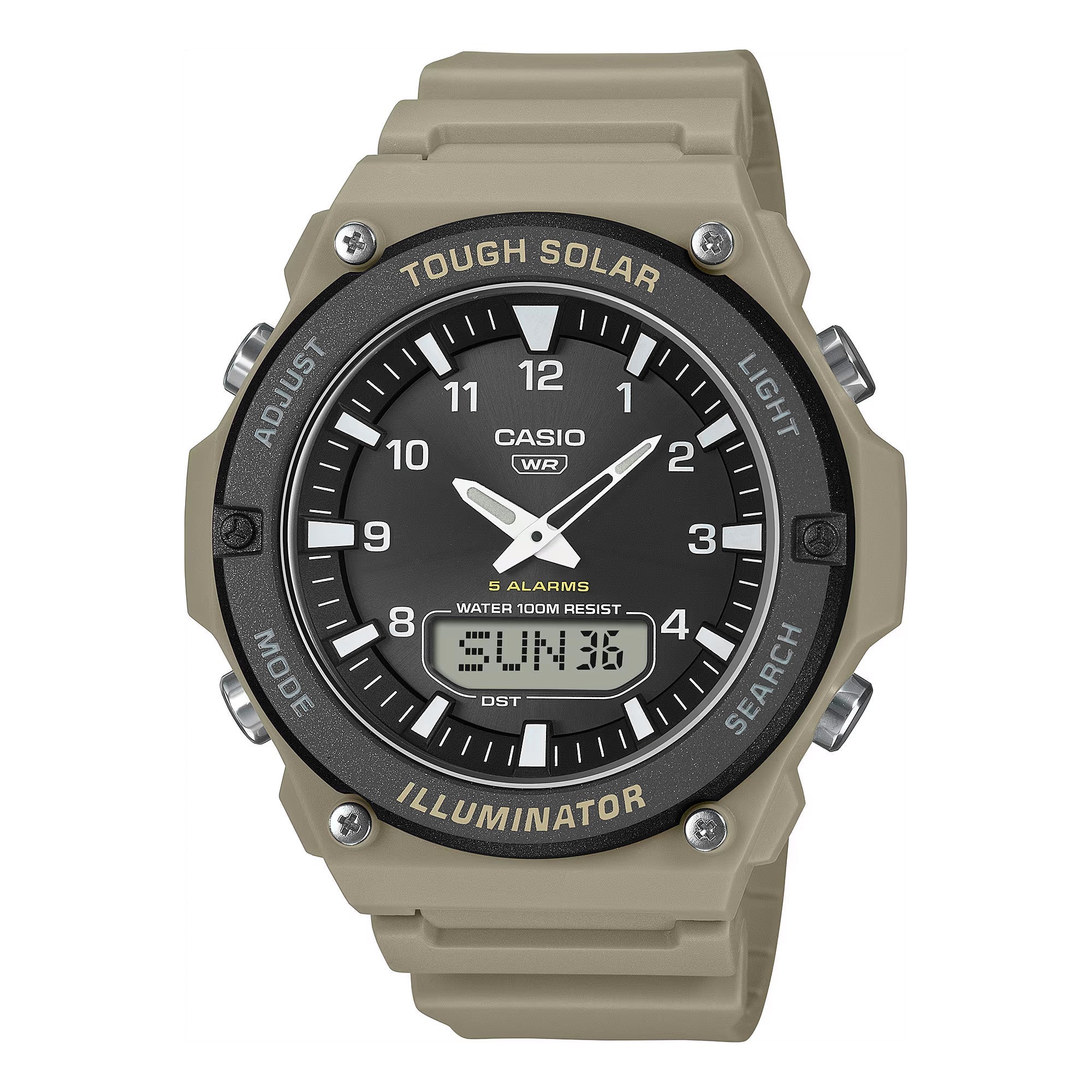 Casio Tough Solar Men's Green Black Watch