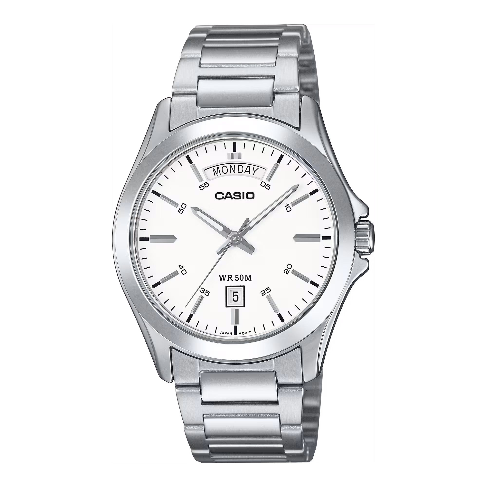 Casio Standard Day Date Unisex White Watch