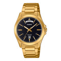 Casio Standard Day Date Unisex Gold Watch