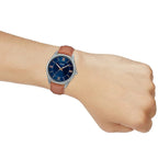 Casio Dress Unisex Brown Blue Watch