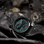 Chronograph Watch - AVI-8 Blue Diamond Hawker Hunter Chronograph Watch AV-4052-05