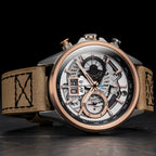 Chronograph Watch - AVI-8 Burnt Gold Brown Hawker Harrier Chronograph Watch AV-4065-02