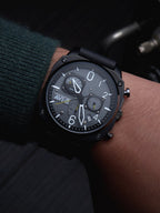 Chronograph Watch - AVI-8 Men's Black Hawker Hunter Chronograph Watch AV-4052-R1