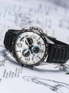 Chronograph Watch - AVI-8 Men's Black P-51 Mustang Chronograph Watch AV-4077-01