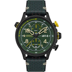 Chronograph Watch - AVI-8 Men's Green Hawker Hunter Chronograph Watch AV-4080-03