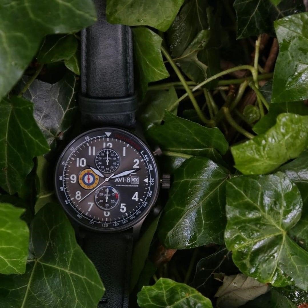 Chronograph Watch - AVI-8 Military Green Hawker Hurricane Chronograph Watch AV-4011-0D