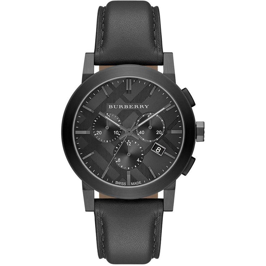 Chronograph Watch - Burberry BU9364 Men's The City Dark Grey Chronograph Watch