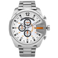 Chronograph Watch - Diesel DZ4328 Men's Silver Mega Chief Chronograph Watch