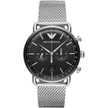 Chronograph Watch - Emporio Armani AR11104 Men's Aviator Silver Watch