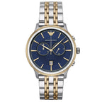 Chronograph Watch - Emporio Armani AR1847 Men's Two Tone Watch