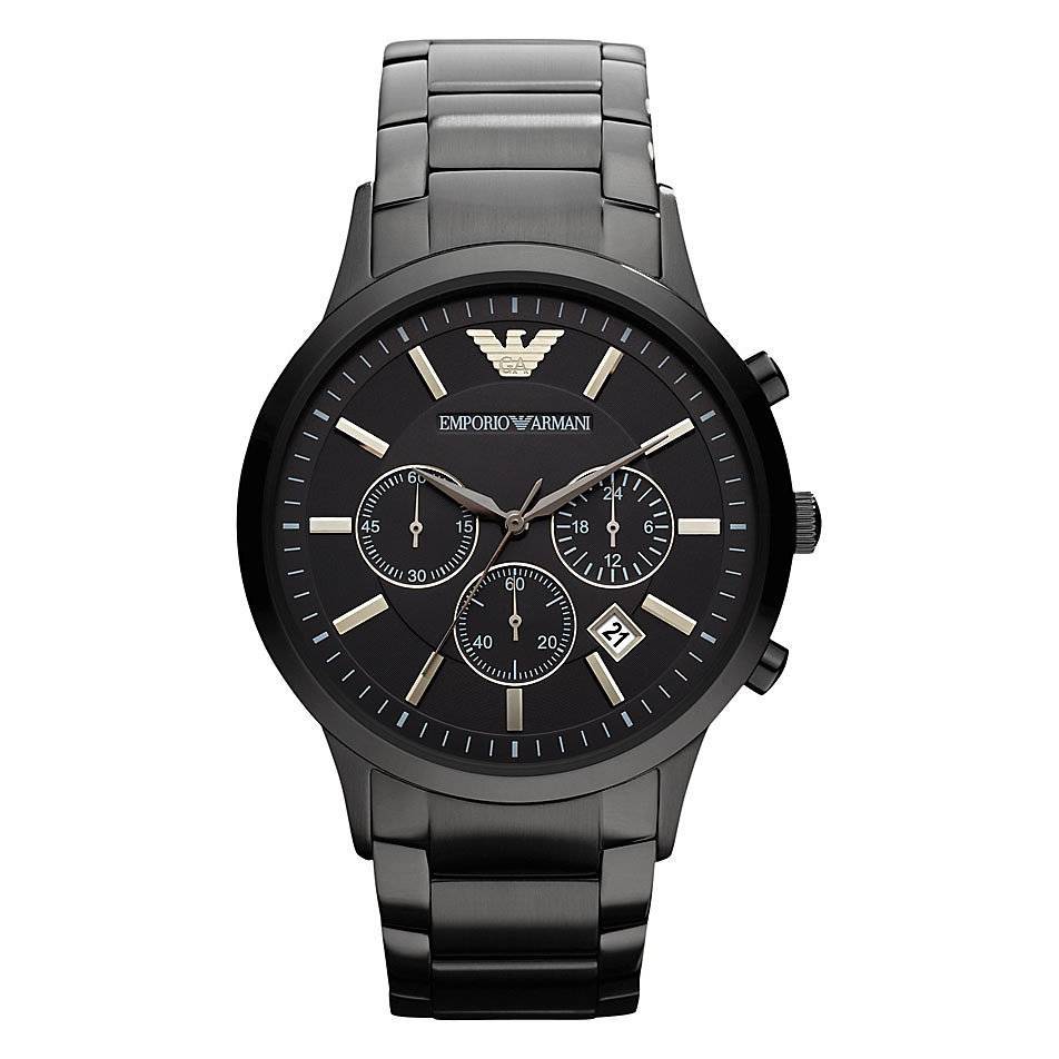Chronograph Watch - Emporio Armani AR2453 Men's Black Chronograph Watch