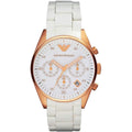 Chronograph Watch - Emporio Armani AR5920 Ladies Rose Gold ChronographWatch