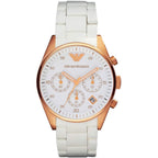 Chronograph Watch - Emporio Armani AR5920 Ladies Rose Gold ChronographWatch