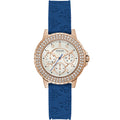 Chronograph Watch - Guess Crown Jewel Ladies Blue Watch GW0411L2