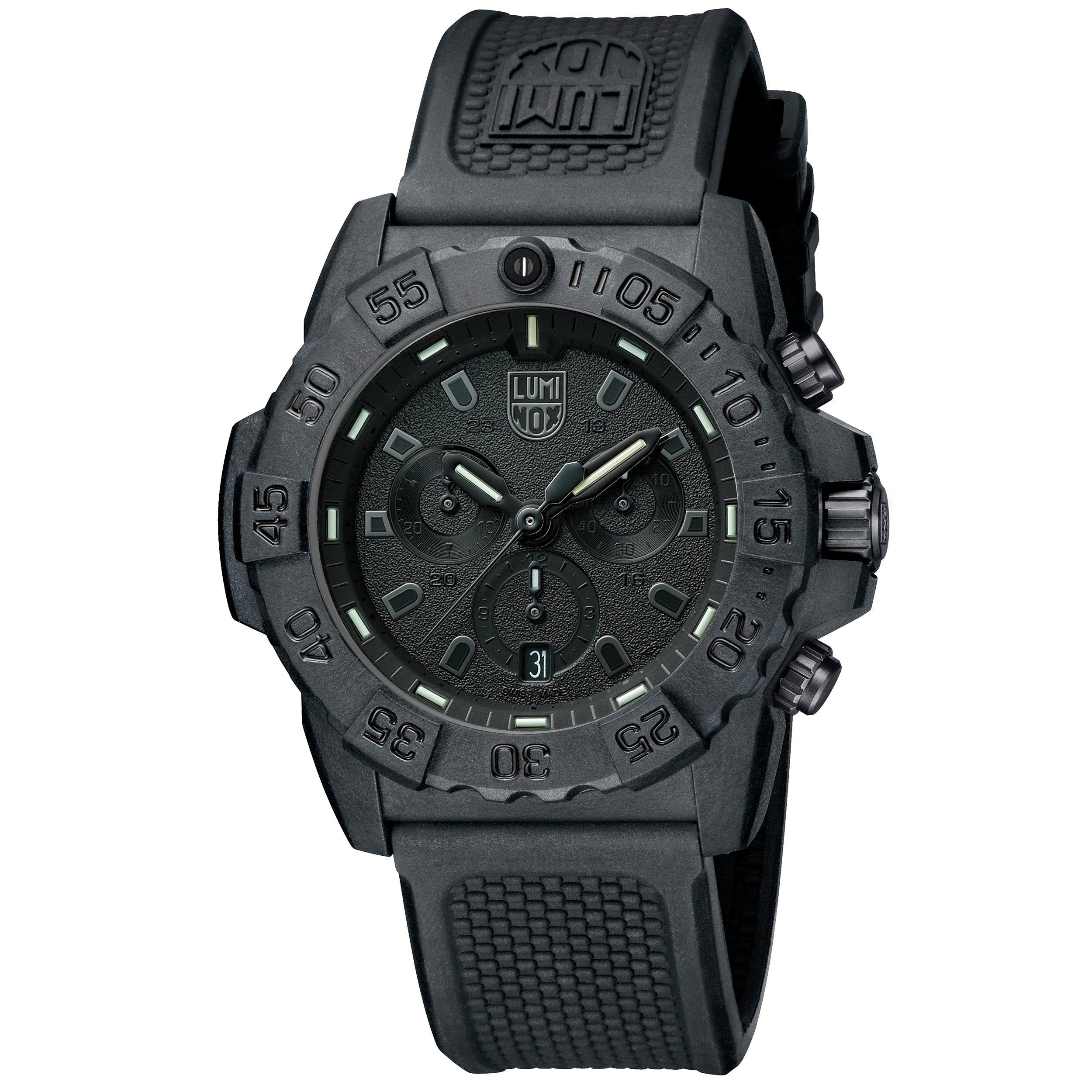 Chronograph Watch - Luminox Navy Seal Chrono Men's Black Watch XS.3581.BO