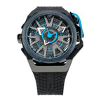 Chronograph Watch - Mazzucato Black Rim Monza Formula 1 Chronograph Watch RIM F1-BK2925